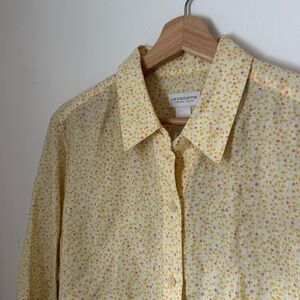 SALE — Liz Claiborne Floral Linen Button Down